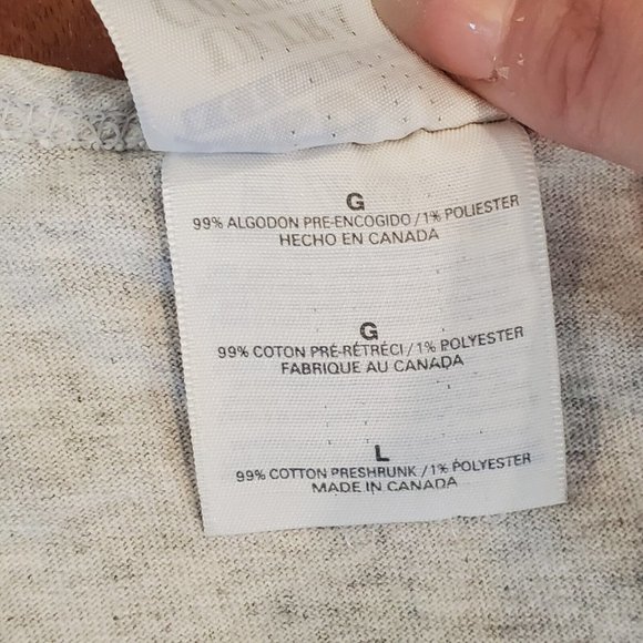 Vintage 90s Canoe Gray Graphic Tank Top Swoosh Large Huzzah Valley Resort - Picture 8 of 9